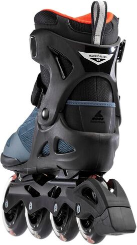 Rollerblade Macroblade 90 Men's Adult Fitness Inline Skate, Orion Blue/Spicy Orange, Performance Inline Skates in Saudi Arabia