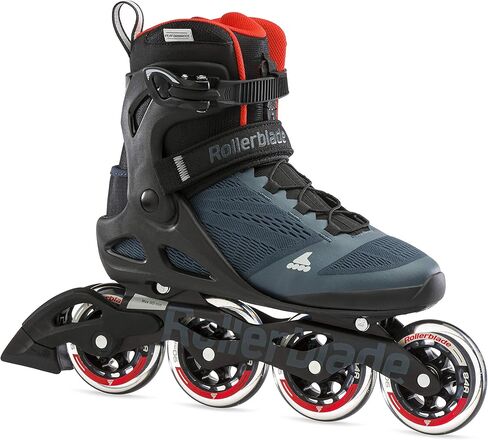 Rollerblade Macroblade 90 Men's Adult Fitness Inline Skate, Orion Blue/Spicy Orange, Performance Inline Skates in Saudi Arabia