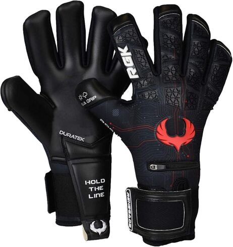 Renegade GK Limited Edition Rogue Soccer Goalie Gloves with Microbe-Guard (Sizes 6-11, Level 4+) Pro-Tek Fingersaves & 4+3MM Giga Grip | Only 1500 Made for Each Style | Based in The U.S.A. in Saudi Arabia