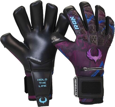 Renegade GK Limited Edition Rogue Soccer Goalie Gloves with Microbe-Guard (Sizes 6-11, Level 4+) Pro-Tek Fingersaves & 4+3MM Giga Grip | Only 1500 Made for Each Style | Based in The U.S.A. in Saudi Arabia