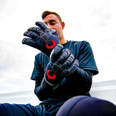 Renegade GK Limited Edition Rogue Soccer Goalie Gloves with Microbe-Guard (Sizes 6-11, Level 4+) Pro-Tek Fingersaves & 4+3MM Giga Grip | Only 1500 Made for Each Style | Based in The U.S.A. in Saudi Arabia