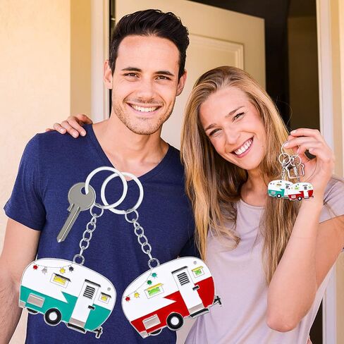 قطعتين من سلسلة مفاتيح التخييم، ملحقات تخييم RV لمقطورات السفر وسلسلة مفاتيح سيارة التخييم الرجعية in Kuwait