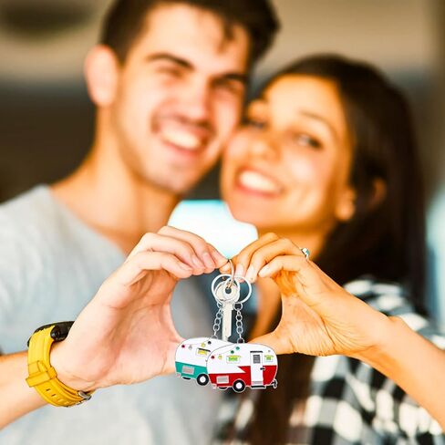 قطعتين من سلسلة مفاتيح التخييم، ملحقات تخييم RV لمقطورات السفر وسلسلة مفاتيح سيارة التخييم الرجعية in Kuwait