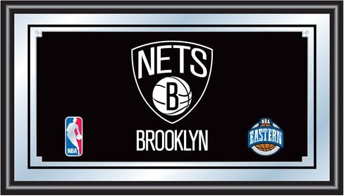 NBA Brooklyn Nets Framed Logo Mirror in Saudi Arabia