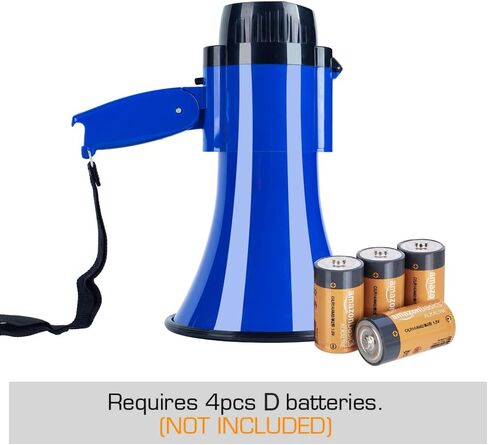 30 Watt Power Portable Megaphone Bullhorn Speaker Voice, Siren/Alarm and 240S Recording with Volume Control and Strap in Saudi Arabia