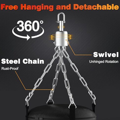 كيس ملاكمة بطول 4 أقدام للبالغين، مجموعة أكياس ملاكمة معلقة من البولي يوريثان غير مملوءة، حقيبة ملاكمة ثقيلة مع قفازات 12 أونصة لتدريب فنون القتال المختلطة كيك بوكسينغ والكاراتيه والملاكمة التايلاندية في صالة الألعاب الرياضية المنزلية in Kuwait