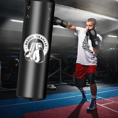 كيس ملاكمة بطول 4 أقدام للبالغين، مجموعة أكياس ملاكمة معلقة من البولي يوريثان غير مملوءة، حقيبة ملاكمة ثقيلة مع قفازات 12 أونصة لتدريب فنون القتال المختلطة كيك بوكسينغ والكاراتيه والملاكمة التايلاندية في صالة الألعاب الرياضية المنزلية in Kuwait