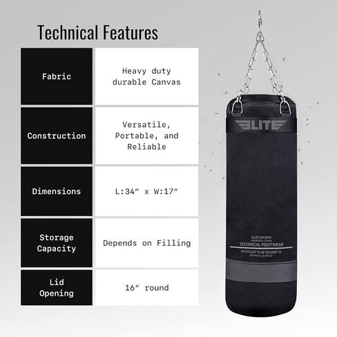 Canvas Punching Bags MMA Muay Thai Kickboxing Training Boxing Punching Bag with Chains in Saudi Arabia