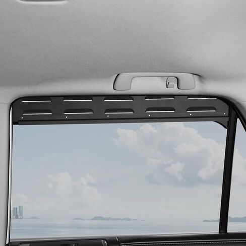 Voodola لسيارة Toyota 4Runner 2010-2024 فتحات تهوية نافذة الباب الخلفي للسيارة متوافقة مع Toyota 4Runner (سبيكة ألومنيوم، قطعتان/مجموعة، أسود غير لامع) in Kuwait