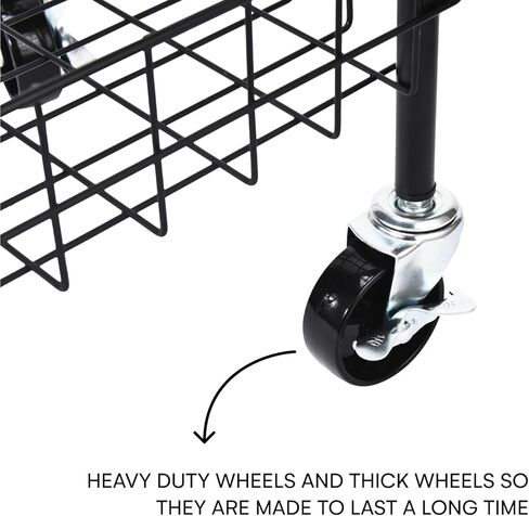 عربة تعليم التنس Effekt Manufaktur - قفص كرة التنس - سلة قادوس كرة التنس - سلة حامل كرة التنس المحمولة - سلة عربة التدريب ذات العجلات - قادوس تخزين الكرة in Kuwait