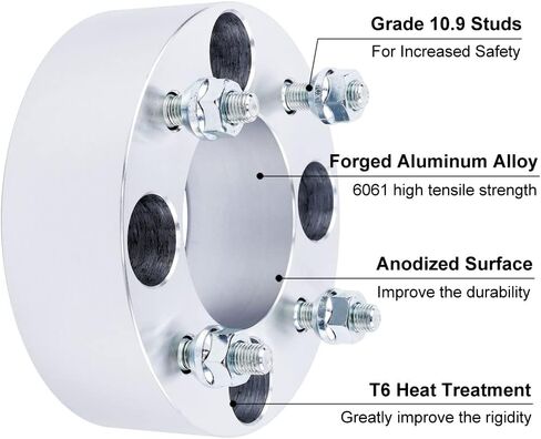 DCVAMOUS 4PC 4x110 to 4x156 ATV UTV Wheel Adapters 1 Inch with 12x1.5 Studs Compatible with Honda Yamaha-Suzuki-Kawasaki 4 Lug for Rancher Foreman Grizzly Big Bear 300 350 400 King Quad 450 500 700 in Saudi Arabia