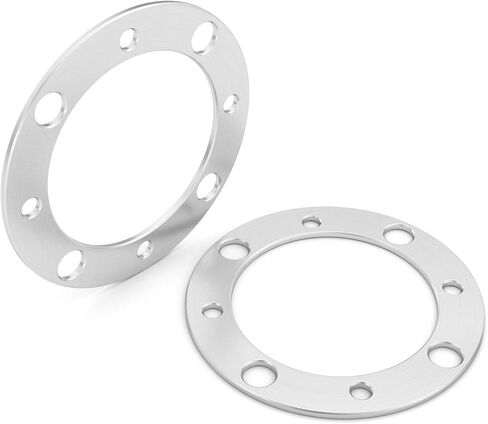 فواصل عجلة RockTrix 2 قطعة 5 مم 4 × 156 ATV متوافقة مع Polaris Kawasaki Outlaw (الأمامي فقط) Predator Ranger RZR Sportsman XP Lakota Mojave Tecate فضي in Kuwait