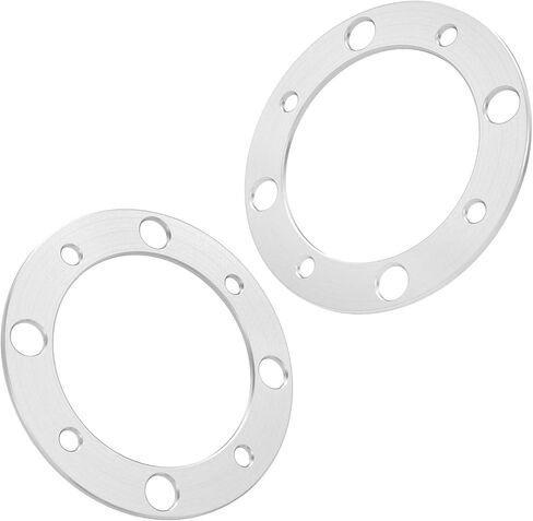 فواصل عجلة RockTrix 2 قطعة 5 مم 4 × 156 ATV متوافقة مع Polaris Kawasaki Outlaw (الأمامي فقط) Predator Ranger RZR Sportsman XP Lakota Mojave Tecate فضي in Kuwait