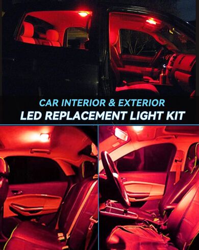Keiurot 1895 Bulb 1893 Led Bulb 1815 1816 53 57 Bulb BA9S Led Bulb for Indicator Lights Car Dome Map Trunk License Plate Courtesy Step Light White DC/AC 12V, 10-Pack in Saudi Arabia