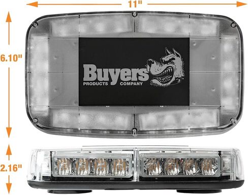 Buyers Products - 8891040 11-Inch Rectangular Multi-Mount LED Mini Light Bar, Amber in Kuwait