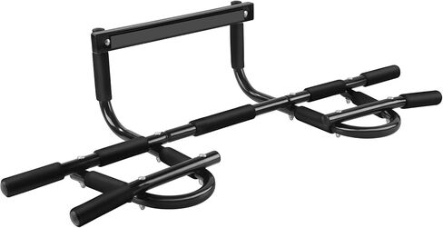 TBMLC Multi-Grip Lite شريط السحب لأعلى/الذقن لأعلى، برج الطاقة المنزلي لمعدات اللياقة البدنية المنزلية لتدريب القوة باللون الأسود (7.6، رطل) in Kuwait