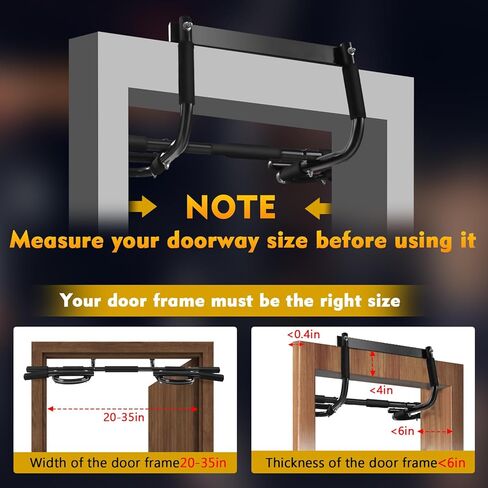 TBMLC Multi-Grip Lite شريط السحب لأعلى/الذقن لأعلى، برج الطاقة المنزلي لمعدات اللياقة البدنية المنزلية لتدريب القوة باللون الأسود (7.6، رطل) in Kuwait