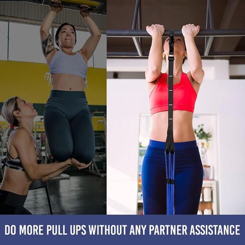 INTENT SPORTS Pull Up Assist Bands - Assistance and Resistance Bands for Pull-Up, Fitness, Body Stretching, Chin Up, Weightlifting, Powerlifting, Heavy Duty, Exercise Videos, eBook (Patented) in Saudi Arabia
