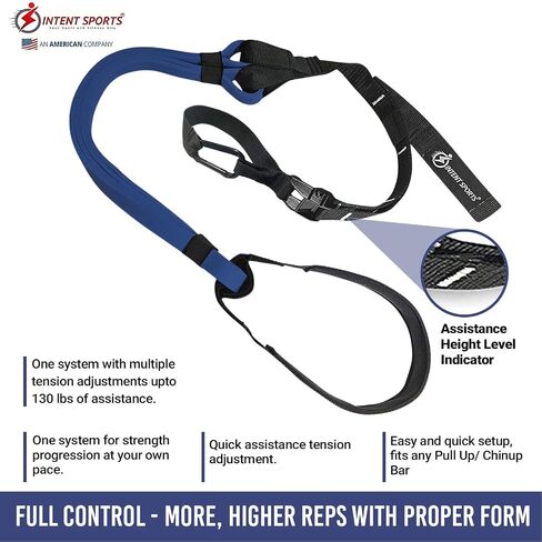 INTENT SPORTS Pull Up Assist Bands - Assistance and Resistance Bands for Pull-Up, Fitness, Body Stretching, Chin Up, Weightlifting, Powerlifting, Heavy Duty, Exercise Videos, eBook (Patented) in Saudi Arabia
