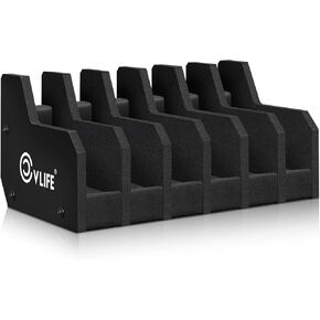 CVLIFE Foam Pistol Rack for Gun Safe Shelf Pistol Holder Gun Safe Cabinet Accessories Handgun Rack Pistol Stand for Storage 6 Slots 8 Slots