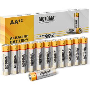 1.5V AA Batteries 12 Pack 1920mAh Alkaline Double A Batteries 10 Year Shelf Life AA battery Long Lasting Power Batteries AA For Alarm Clocks, Remotes, Toys & Electronic Devices (Non-Rechargeable)