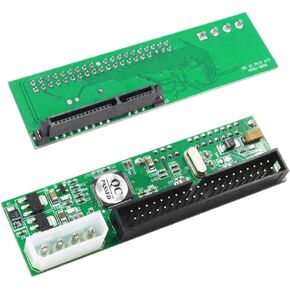 2.5 inch SATA to 3.5 inch IDE Adapter, 2.5 or 3.5 Inch HDD or SSD SATA Hard Drive to 40 Pin 3.5 Inch PATA Desktop Converter Card