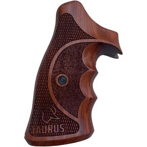 New Handmade reproductive Wood Grips Compatible with Taurus Raging Bull/Raging Hunter 454 460 480 500 Large Frame Size Checkered Padauk Wood #Reg05, Thai Handmade