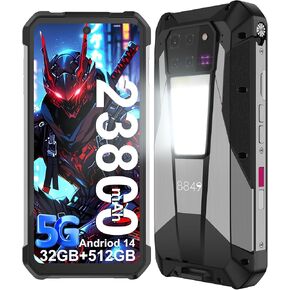 8849 Tank 3 Pro هاتف ذكي متين غير مقفل، هاتف محمول متين يعمل بنظام Android 14 مقاوم للماء مع جهاز عرض، 6.79 بوصة 23800 مللي أمبير 5G هواتف محمولة، ذاكرة وصول عشوائي 32 جيجابايت، ذاكرة تخزين داخلية 512 جيجابايت، بطاقة SIM مزدوجة/إضاءة تخييم/توسيع 2 تيراباي
