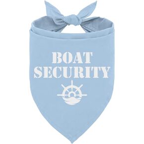 Boat Security Dog Bandana, Dog Boating Accessories, Dog Lake Essentials, Funny Dog Bandana, Pet Dog Triangle Scarf, Dog Bandana for Small Medium Dogs (C41)