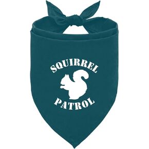 Squirrel Patrol Dog Bandana, Teal Dog Bandana, Funny Cute Dog Bandana, Dog Squirrel Bostume, Squirrel Costume for Dogs, Pet Dog Triangle Scarf, Dog Bandana for Small Medium Large Dogs (F44)