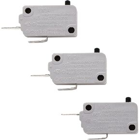 SDTC Tech Microwave Oven Door Switch KW3A 16A 125V/250V Door Interloc (2 Normally Open and 1 Normally Close)