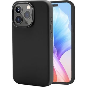 Silicone Case for iPhone 15 Pro Compatible with Magsafe for Men& Women, Shockproof Liquid Silicone Protective Phone Cases, Metal Camera Frame & Metal Buttons, 6.1 Inch Purple