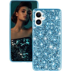 Silicone Case for iPhone 16 5G Case Glitter Sparkle Bling, Hybrid Matte Back Case for iPhone 16 High Impact Heavy Duty Shockproof Protective Cover for iPhone 16 Cute Case for Women 6.1" (Rose Gold)