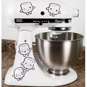 Tasty Marshmallows Kitchenaid Mixer Mixing Machine Decal Art Wrap Stickers