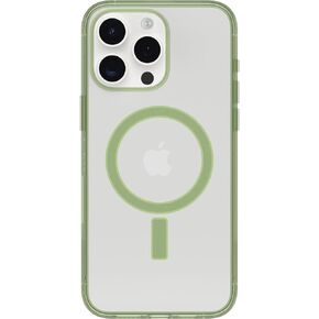 OtterBox Clear case with Colorful Grip Edge case for iPhone 15 Pro Max - Moray (Green)