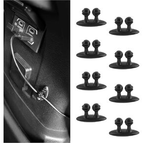 8PCS Car Cable Management Clips,Soft Round-Headed Cable Clip Secures Cables Flexibly for Tidy,Multipurpose Cord Organizer for Car Interior Cable Line for Car SUV Truck