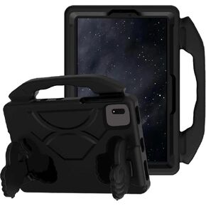 for Samsung Galaxy S9/S9FE/S8/S7 11" Kids Tablet Case EVA Material Light Weight Shockproof Rugged Heavy Duty Thumb Kickstand Kids Case for Lenovo M11 Xiaomi PDA 5/6 Redmi Pad SE (Black)