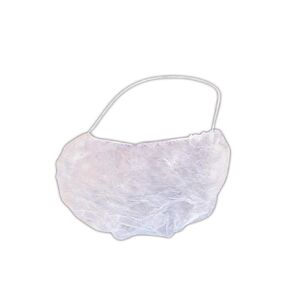 MAGID BC924 EconoWear Beard Cover, Polypropylene, One Size, White (Pack of 100)