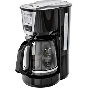 60oz Coffee Maker with Programmable LCD, Built-In Warming Plate & 12-Cup Capacity for Large Households, Offices, or Restaurants