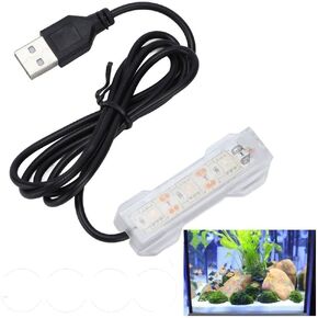 Blue Light Small Aquarium Led Light, Multicolor Led Fish Tank Light for Freshwater Plants Aquarium Accessories, Fish and Aquatic Pets Aquarium Lights