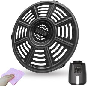 5.5QT Air Fryer Crisper Tray for Ninja AF161 5.5 Quart Air Fryers, Upgraded Air Fryer Grill Pan Crisper Plate Rack Insert Grate Grid Shelf for Ninja Air Fryer, Nonstick, Dishwasher Safe