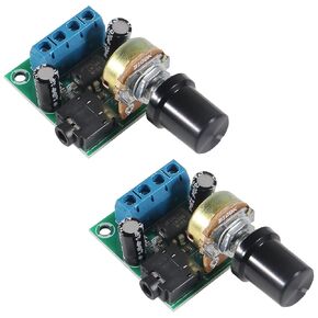 2 قطعة LM386 وحدة مضخم الصوت 10 واط مكبر كهربائي صغير مجلس تيار مستمر 3-12 فولت قابل للتعديل مكبر كهربائي مجلس