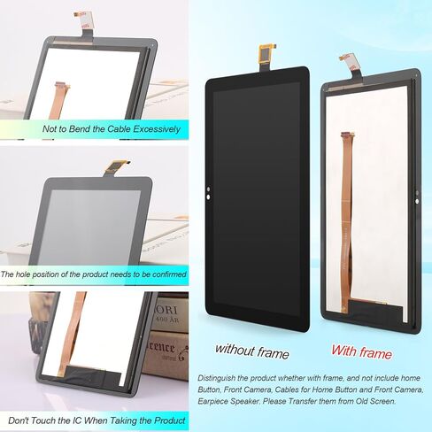 شاشة بديلة لشاشة Amazon Kindle Fire HD 8 2022 الجيل الثاني عشر R2SP8T LCD لجهاز Kindle Fire HD 8 2022 مجموعة رقمية لشاشة تعمل باللمس من الجيل الثاني عشر (أسود) in Kuwait