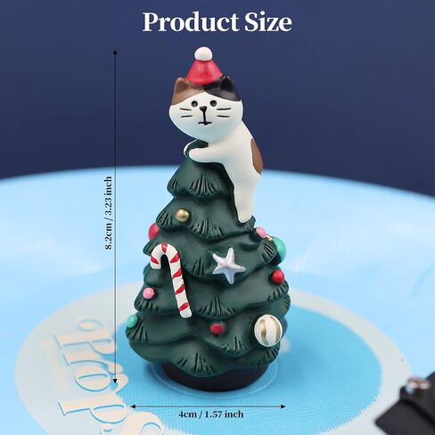 sdroceRyaM Cartoon Record Player Decor Cute Cat Weight Stabilizer Christmas Elements Decoration Turntable Weight Clamp for LP Disc Turntable Accessory in Saudi Arabia