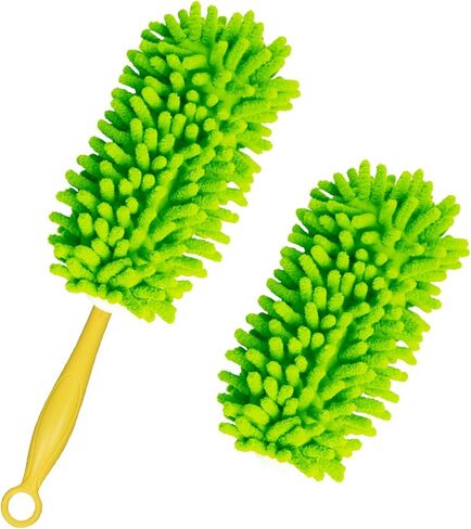 Reusable Duster Refills Compatible with Swiffer Duster Handle, Bafezoze Washable Duster Pads 4 Pack Blue (Handle Not Included) in Saudi Arabia