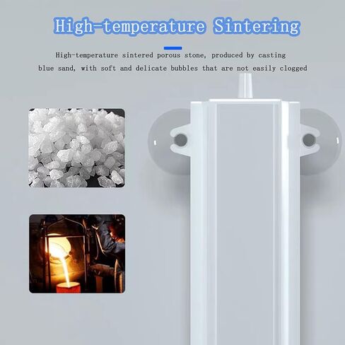 Aquarium Air Stone - Fish Tank Nano Bubble Stone High Dissolved Oxygen Diffuser Makes - Air Bubbler for Nano Air PumpFish Tank Small Bucket and Hydroponics in Saudi Arabia