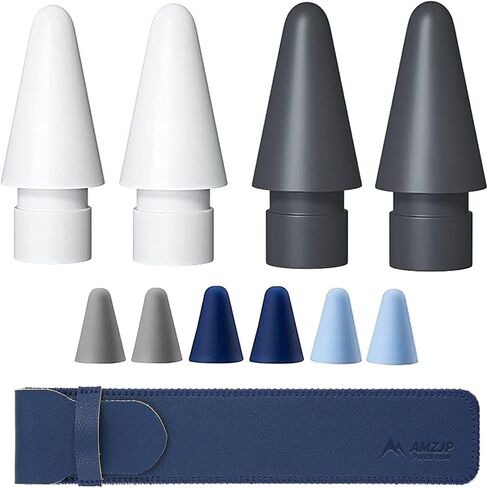 Pencil Tips Compatible with Apple Pencil 1st & 2nd Generation, Replacement Tips (4 Pack) and Nibs Protector Cover (4 Pack) for iPad Pro Pen in Saudi Arabia