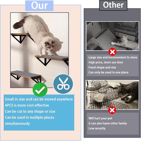 Beige 12 X 39 Inch Cat Scratcher Set (2-Pack) - Durable Scratching Pads with Adhesive Backing for Floor and Furniture Protection in Saudi Arabia