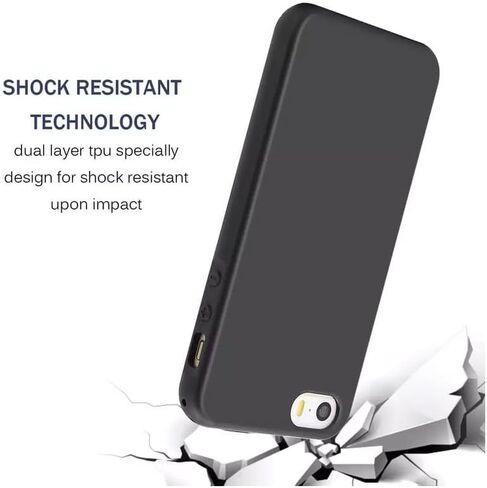 Case for Ulefone Armor 25T Pro + Glass Screen Protector Tempered Film - Transparent Silicone Soft Flexible Bumper Shockproof TPU Protective Cover Shell (Black) in Saudi Arabia