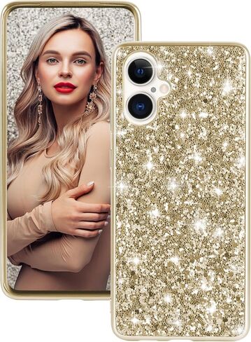 Silicone Case for iPhone 16 Plus 5G Case Glitter Sparkle Bling, Hybrid Matte Back Case High Impact Heavy Duty Shockproof Protective Cover for iPhone 16 Plus Cute Case for Women 6.7" (Red) in Saudi Arabia